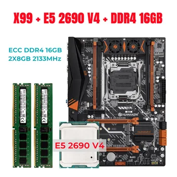 Материнская плата HUANANZHI X99 BD4 с комбинированным комплектом XEON E5 2690 V4 2*8G DDR4 2133 ECC Памяти NVME USB3.0 ATX Сервер