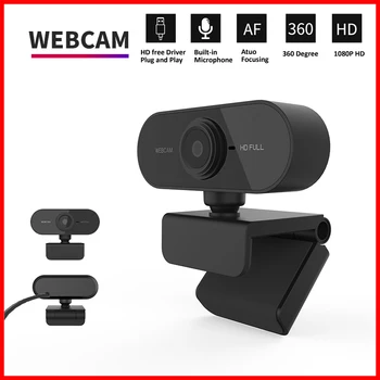 Мини-веб-камера 1080P HD с микрофоном, интерфейс usb поддерживает настольный компьютер для ноутбука, подходит для видеоконференции в режиме реального времени