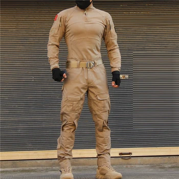 Многокамерный Тактический костюм Камуфляж Армейская военная форма softair US Combat Shirt Cargo CP Airsoft Paintball Cotton tactical C72