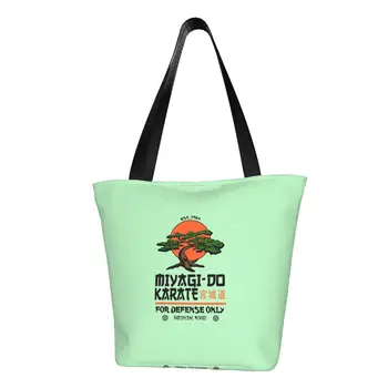 Модные сумки Miyagi Do Karate Distress Karate Kid Cobra Kai, сумки для покупок, холщовая сумка для покупок, сумка для покупок