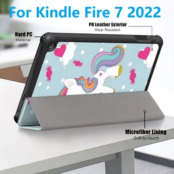 Модный Кожаный Защитный Чехол для планшета Kindle Fire 7