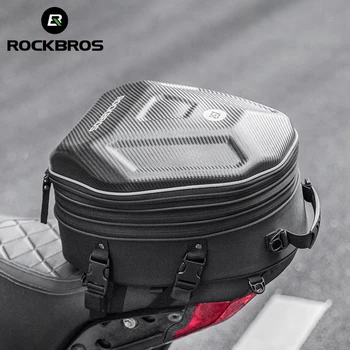 Мотоциклетная сумка ROCKBROS, водонепроницаемая сумка для мотоциклетного шлема, рюкзак для заднего сиденья большой емкости, Мото-дорожная сумка, аксессуары для мотоциклов
