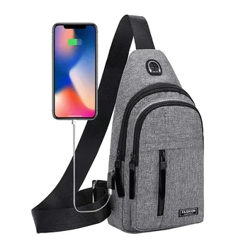 Мужская сумка-мессенджер, сумка на плечевом ремне, нагрудная сумка-мессенджер с отверстием для USB и наушников, походный рюкзак, сумка для боксерского снаряжения.