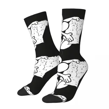 Мужские компрессионные носки Happy Funny в поисках приключений, линия ретро Harajuku, новинка в стиле хип-хоп, бесшовные носки Crew Crazy Sock