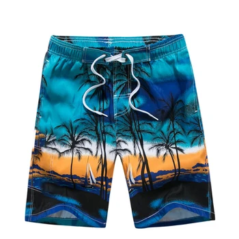Мужские купальники Coconut Tree, пляжные шорты, шорты для серфинга, спортивная одежда, короткий купальник для мальчиков, детские летние трусы, плавки
