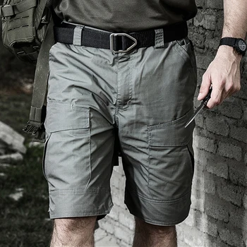 Мужские летние шорты, тактические водонепроницаемые военные быстросохнущие шорты для путешествий, рыбалки, спорта на открытом воздухе, пеших прогулок, шорты-рипстоп