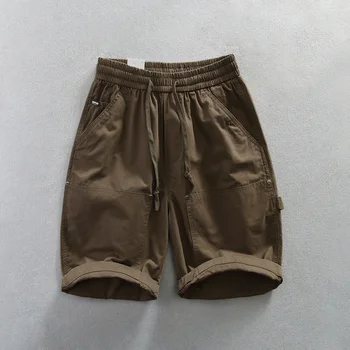 Мужские повседневные рабочие шорты Пляжные шорты для отдыха дома Мужские простые повседневные облегающие брюки Harajuku Soft Thin Shorts