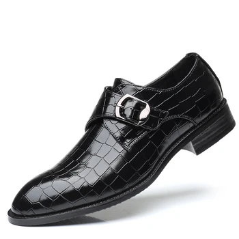 Мужские туфли-оксфорды из лакированной кожи высшего качества, мужские вечерние туфли с острым носком, мужские свадебные туфли, большие размеры 38-48, официальные деловые туфли на плоской подошве