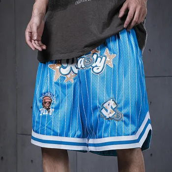Мужские шорты Eric Emanuel, дышащие мужские повседневные брюки, Тренировочные штаны для фитнеса, баскетбольные шорты для спортзала, Сетчатые летние шорты для мужчин