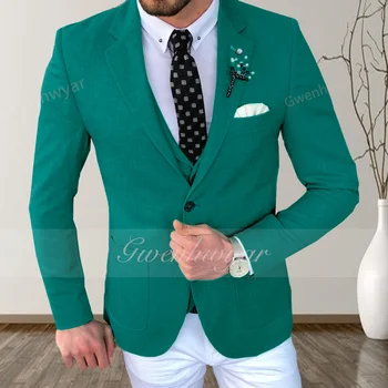 Мужской свадебный костюм Gwenhwyfar, приталенные комплекты пиджаков, элегантный мужской блейзер Ternos, Роскошный дизайнерский строгий мужской костюм