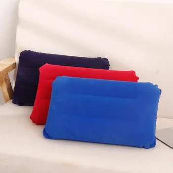 Надувная мини-подушка для путешествий, Квадратная подушка с ворсом из ПВХ, подушки для отдыха на природе, для пеших прогулок