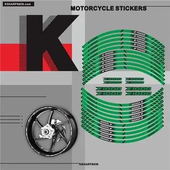 Наклейка на внутреннее колесо мотоцикла, обод, светоотражающий декоративный знак, наклейка для KAWASAKI Z1000