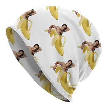 Николас Кейдж Банановый мем Унисекс Капот Зимние ветрозащитные двухслойные тонкие шляпы для мужчин и женщин