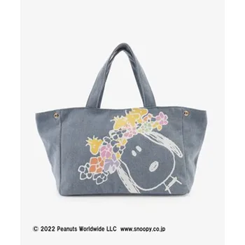 Новая сумка Snoopy Цветочная сумка-тоут Мультяшная милая холщовая сумка через плечо Модная сумка для покупок для девочек Дорожная сумка для хранения большой емкости