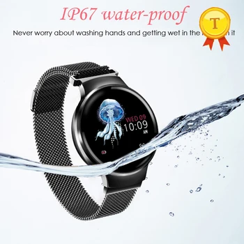 Новейшие спортивные водонепроницаемые смарт-часы, женский смарт-браслет, Bluetooth, пульсометр, монитор артериального давления, фитнес-трекер