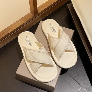 Новые летние женские тапочки, летняя повседневная обувь, обувь для беременных, домашние сандалии wl-d032