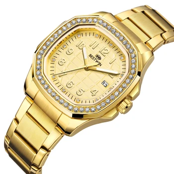 Новые роскошные модные мужские часы высококлассные мужские часы корпус diamond ice diamond ремешок из сплава с календарем и пряжкой-бабочкой мужские часы