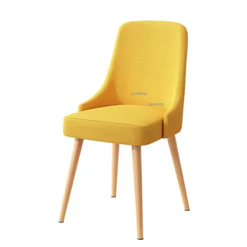 НОВЫЕ скандинавские стулья для столовой с высокими ножками и спинкой, стул для гостиной, минималистичная современная кухонная мебель, обеденный стул