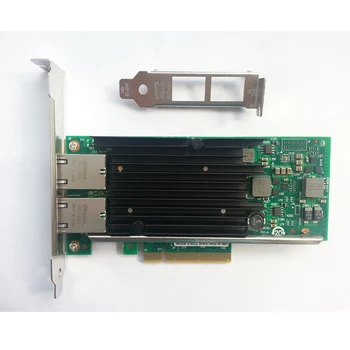 НОВЫЙ X540-T2 Чипсет Intel X540 PCIe x8 с Двойным Медным портом RJ45 10 Гбит/с, Совместимый с Сетевой картой Ethernet