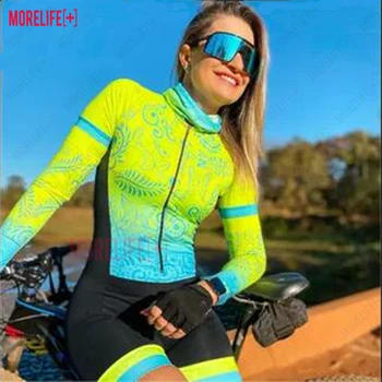 Новый велосипедный комбинезон Велосипедный триатлон Одежда для верховой езды с обезьяной Женская уличная велосипедная майка Цельный комплект для верховой езды Roupa Ciclismo