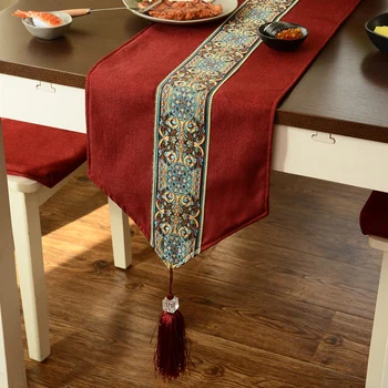 Новый Китайский Zen Tablerunner Домашний Обеденный Стол Декор Современный Простой Кофейный Столик Скатерть Крышка Обувного Шкафа Полотенце Кровать Флаг