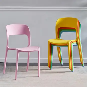 Обеденный стул в скандинавском стиле, бытовой пластиковый стул, современный стол для переговоров из рога, стул со спинкой, стул для отдыха интернет-знаменитостей