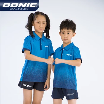 Одежда для настольного тенниса DONIC, спортивная одежда, быстросохнущие спортивные майки для поло с коротким рукавом, пинг-понга и бадминтона 2021