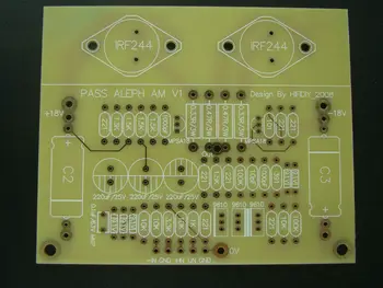 Одна пара транзисторов PASS AM с золотым покрытием, несимметричный усилитель класса A, голая печатная плата