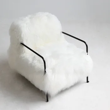 Односпальный диван-кресло из массива дерева, Ленивый стул, простая домашняя спальня, Дизайнерское кресло для отдыха, Акцентное кресло, стул для спальни