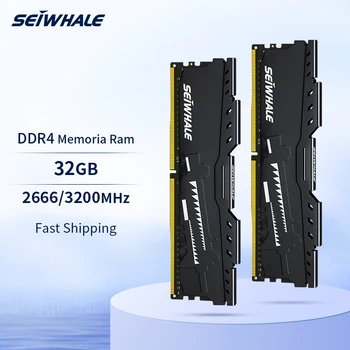 Оперативная память SEIWHALE DDR4 32 ГБ 2666 МГц 3200 МГц Модуль Memoria Udimm для настольного компьютера Оперативная память