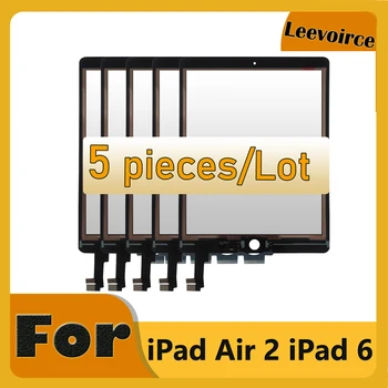 Оптовая Продажа 5 Шт Для iPad Air 2 iPad 6 A1566 A1567 Сенсорный Экран Дигитайзер Переднее Стекло Сенсорная Панель Запасные Части Бесплатная Доставка
