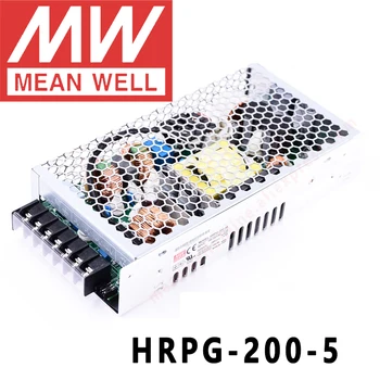 Оригинальный MEAN WELL HRPG-200-5 5V 35A meanwell HRPG-200 5V 175 Вт с Одним Выходом с Функцией PFC Источник питания