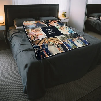 Персонализированное флисовое одеяло - укажите свое имя и фотографию для уникального и значимого подарка - мягкого, уютного и теплого