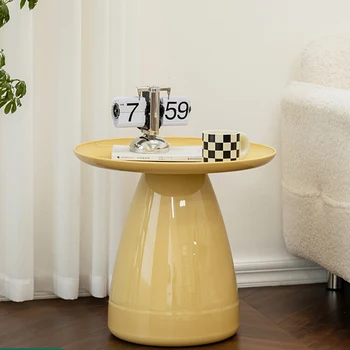 Пластиковый журнальный столик в скандинавском стиле, круглые минималистичные журнальные столики для маленькой гостиной, современная мебель для спальни Mesa