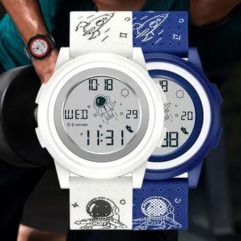 Повседневные спортивные мужские часы Мужские цифровые часы Водонепроницаемые электронные военные наручные часы Модные спортивные часы 2122 Relogio Masculino