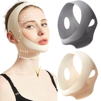 Подтягивающая маска для лица с V-образной линией, маска для сна для коррекции фигуры, подтяжка лица, средство для ухода за кожей лица для похудения, средство для ухода за кожей лица
