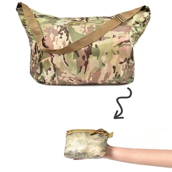 Походная сумка-мешок, складная сумка через плечо, экосумка большой емкости, водонепроницаемая Камуфляжная спортивная сумка для охоты