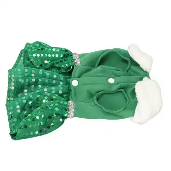 Праздничная одежда для щенков, Носимый Зеленый Мягкий плюшевый ошейник, Рождественское платье для домашних собак, модное для прогулок