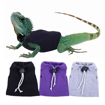 Практичная футболка с ящерицей, жилет, верхняя одежда для домашних животных, мягкая текстура, одежда для домашних животных, эластичный пуловер с ящерицей, одежда для повседневной носки