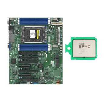 Процессор AMD EPYC 7402 + материнская плата Supermicro H12SSL-i, 16 ядер с частотой от 3 ГГц до 3,3 ГГц