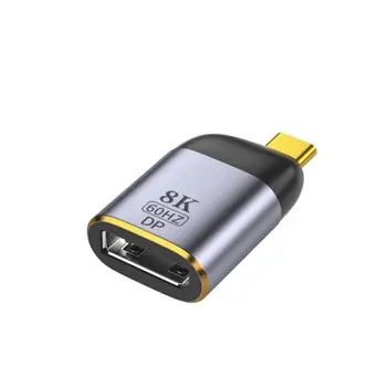 Прочный легкий кабель-видеоадаптер, поддерживающий двустороннюю проекцию, кабель от USB C до порта дисплея, кабель для передачи аудио и видео данных