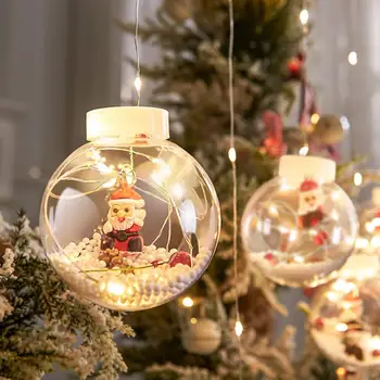 Рождественский СВЕТОДИОДНЫЙ Шар Желаний Струнные Огни Украшения Для Домашней Комнаты Домашний Декор Подарки 2021 Свадебные Украшения Navidad Tree