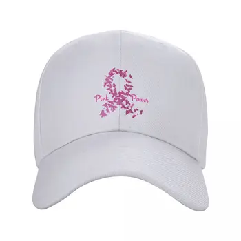 Розовая кепка Power - для повышения осведомленности о раке молочной железы, бейсбольная кепка, аниме-шляпа, Альпинистская кепка для девочек, мужская