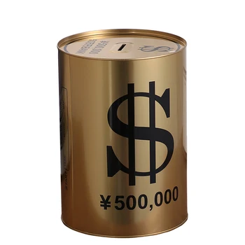 Роскошная Большая копилка для взрослых Gold Big Money Saving Box Coin Bank Срок сбережения детских монет-органайзеров 365 дней