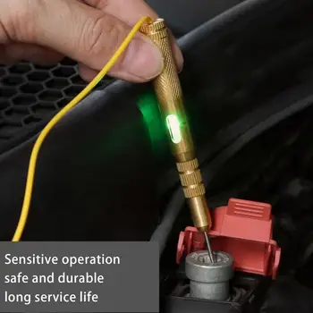 Ручка для проверки напряжения Высокоточный дизайн светодиодной подсветки Электрический детектор медной цепи автоматического напряжения автомобиля Электрическая тестовая ручка для автомобиля