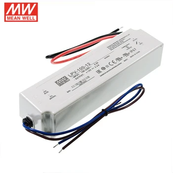Светодиодный драйвер LPV-100-15 MEAN WELL от 110/220 В переменного тока до 15 В постоянного тока 6.7A 100 Вт водонепроницаемый светодиодный Импульсный Источник питания постоянного напряжения IP67