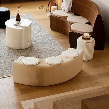 Скандинавская телескопическая складная скамья для гостиной Компактная мебель для дома Креативный дизайн Пуф Пуфик Переносные табуретки для ног