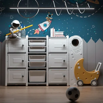 Скандинавские пластиковые книжные полки для гостиной Современный Минималистичный стеллаж для хранения игрушек для дома Креативный книжный шкаф Книжные шкафы