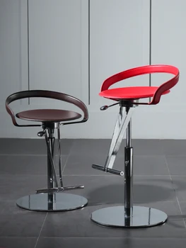 Скандинавский легкий роскошный барный стул вращающийся барный стул современный простой высокий стул подъемный барный стул креативный барный стул табурет