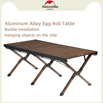 Складной стол из алюминиевого сплава Naturehike Открытый Портативный стол для перекатывания яиц Легкий стол для барбекю для кемпинга Мебельное оборудование